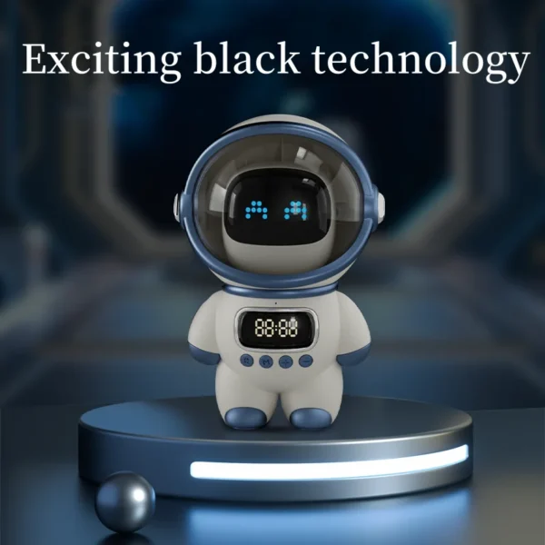 New portable wireless audio speaker, Smart Astronaut Bluetooth speaker with nightlight, FM radio, subwoofer, music speaker - Image 2